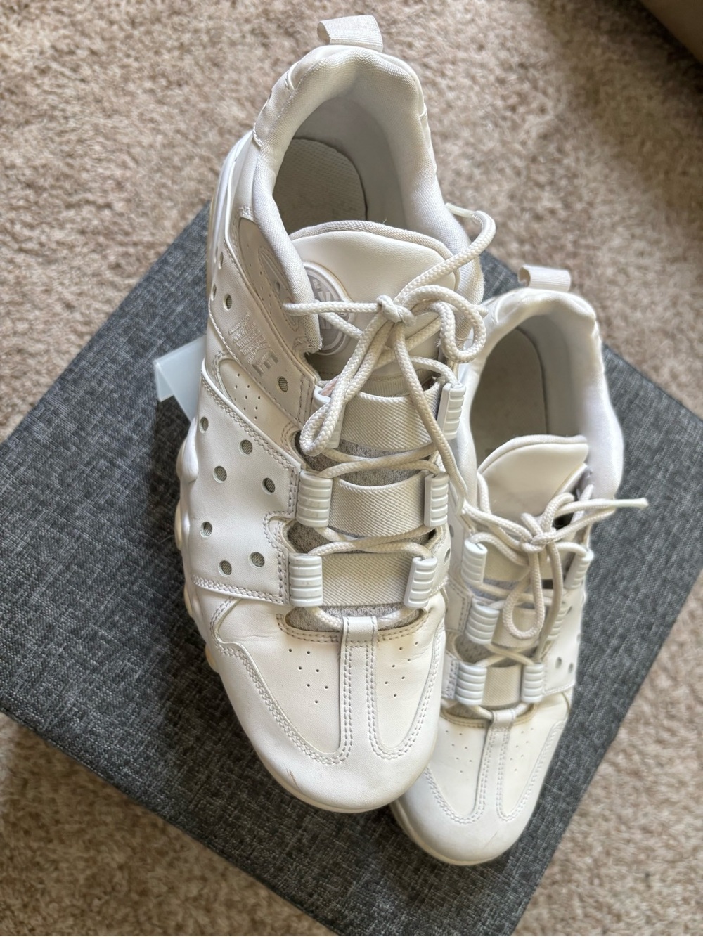 Nike Air Max 2 CB 94 Low Triple White Athletic Sneakers